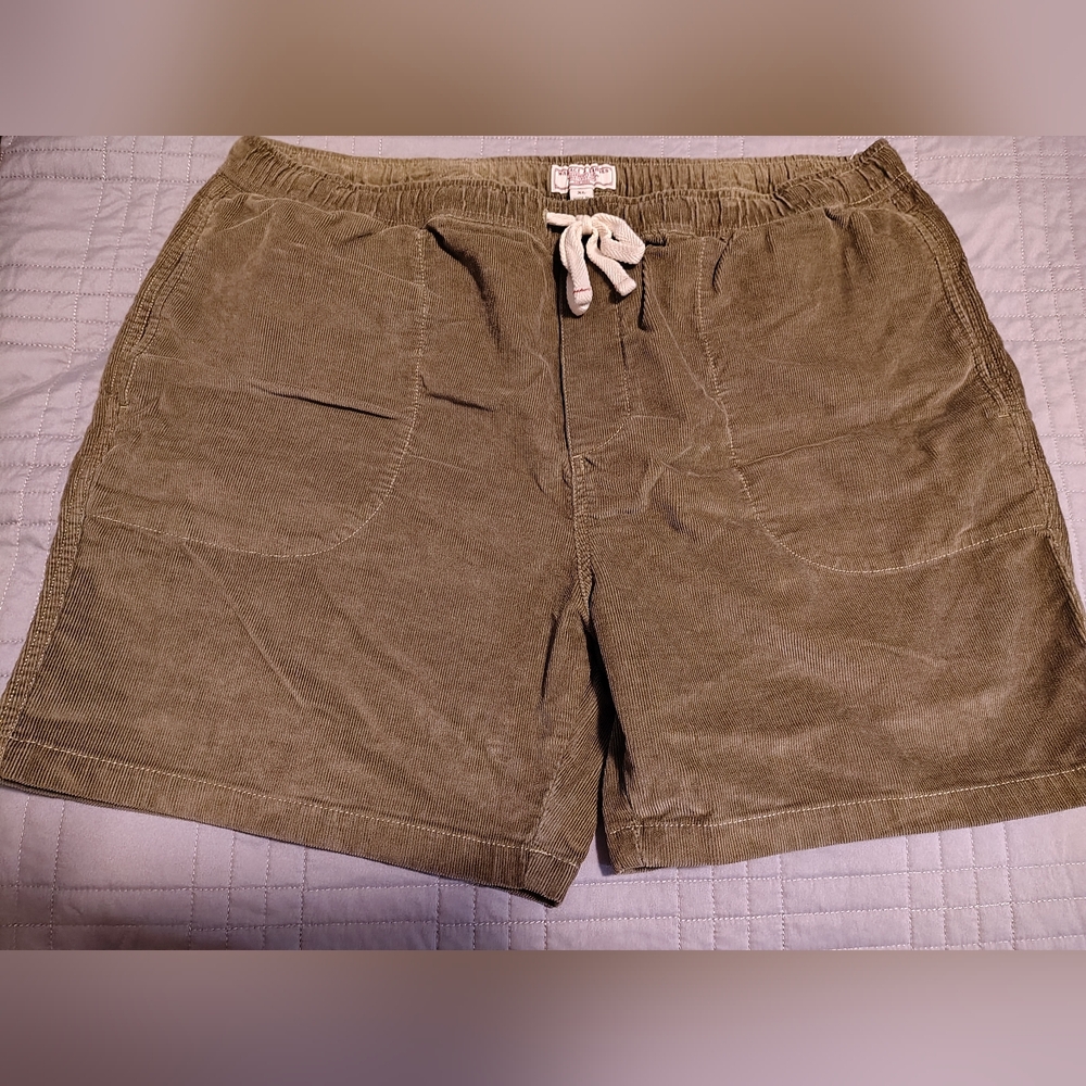 Wallace And Barnes Men’s Corduroy Drawstring Hybrid Shorts "Medium Olive" Sz XL